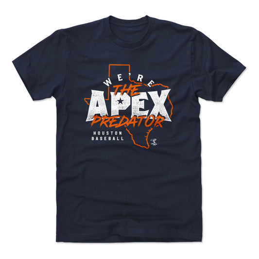 Houston Baseball Apex Predator WHT Mens T Shirt 500 Level Officially Licensed Fan Gear