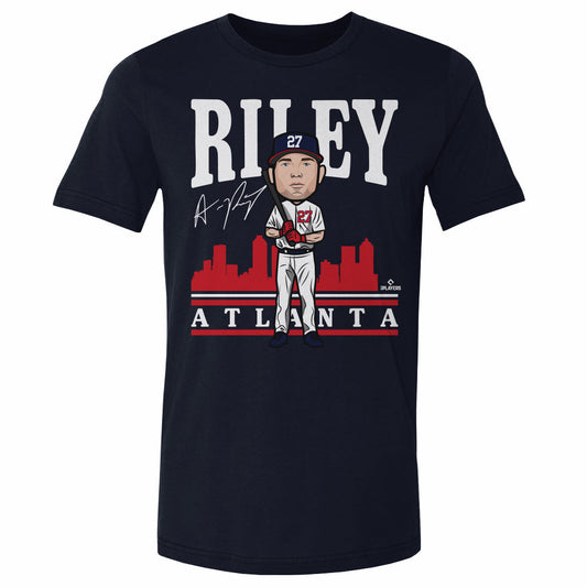 Austin Riley Toon R WHT Mens T Shirt 500 Level Officially Licensed Fan Gear
