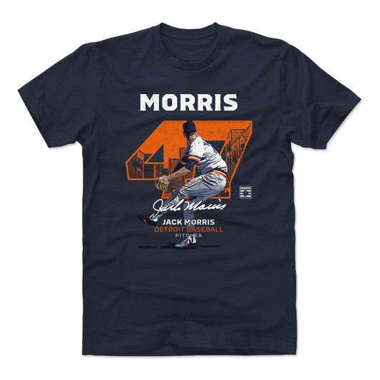 Jack Morris Throwback WHT Mens T Shirt 500 Level Officially Licensed Fan Gear