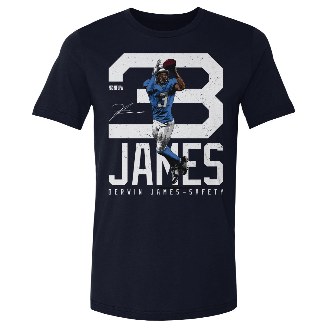 Derwin James Los Angeles C Bold Number WHT