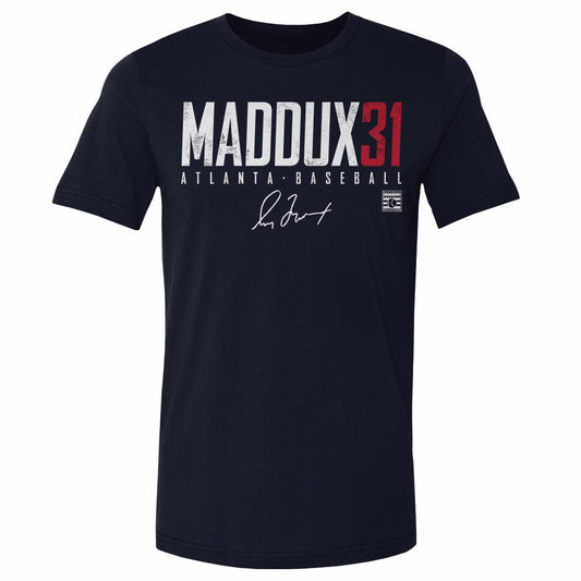 Greg Maddux Atlanta Elite WHT Mens T Shirt 500 Level Officially Licensed Fan Gear