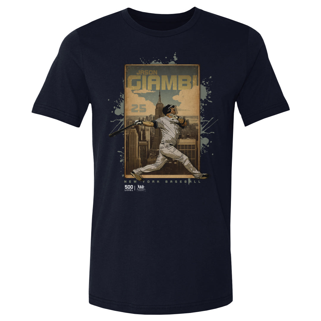 Jason Giambi New York Y Skyline WHT