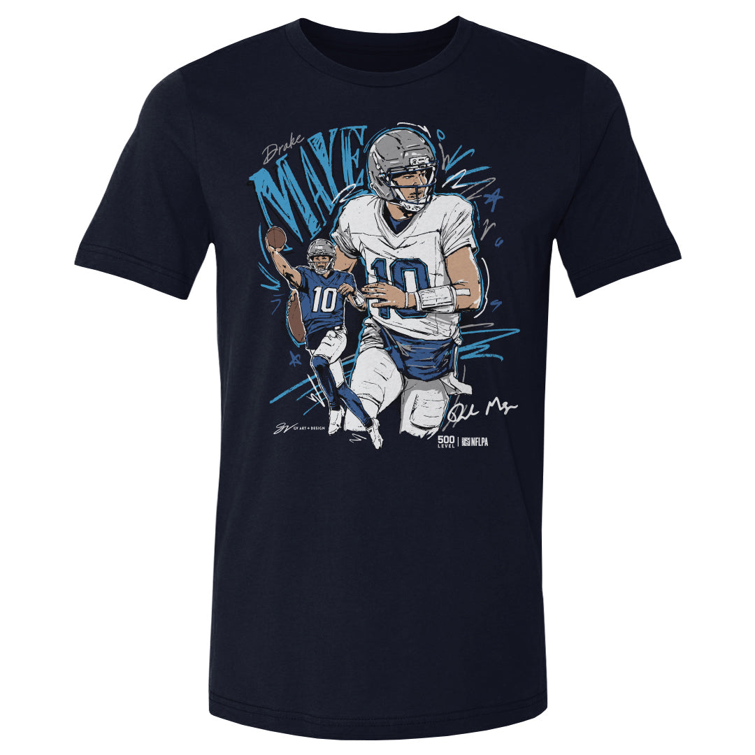 Drake Maye New England Scribble WHT