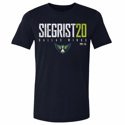 Maddy Siegrist Dallas Wings Elite WHT Mens T Shirt 500 Level Officially Licensed Fan Gear