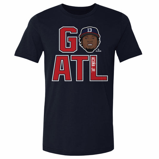 Ronald Acuna Jr. GO ATL WHT Mens T Shirt 500 Level Officially Licensed Fan Gear