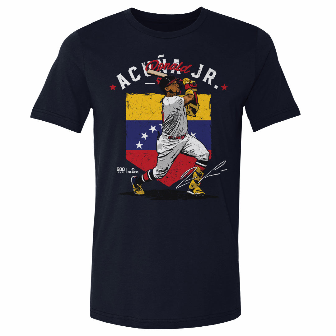 Ronald Acuna Jr. Atlanta Country Flag WHT