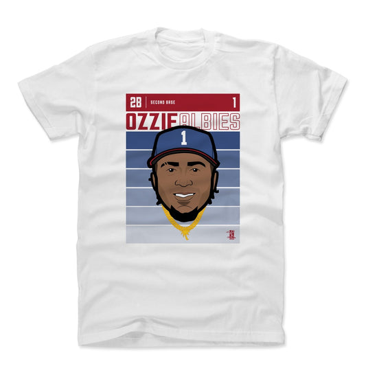 Ozzie Albies Fade B Mens T Shirt 500 Level Officially Licensed Fan Gear