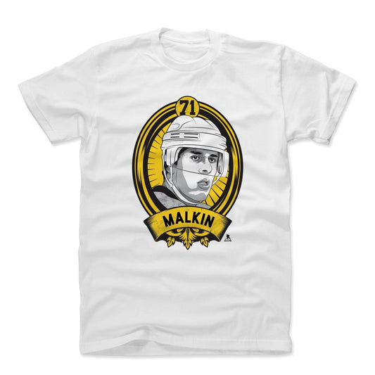Evgeni Malkin Shield Y Mens T Shirt 500 Level Officially Licensed Fan Gear