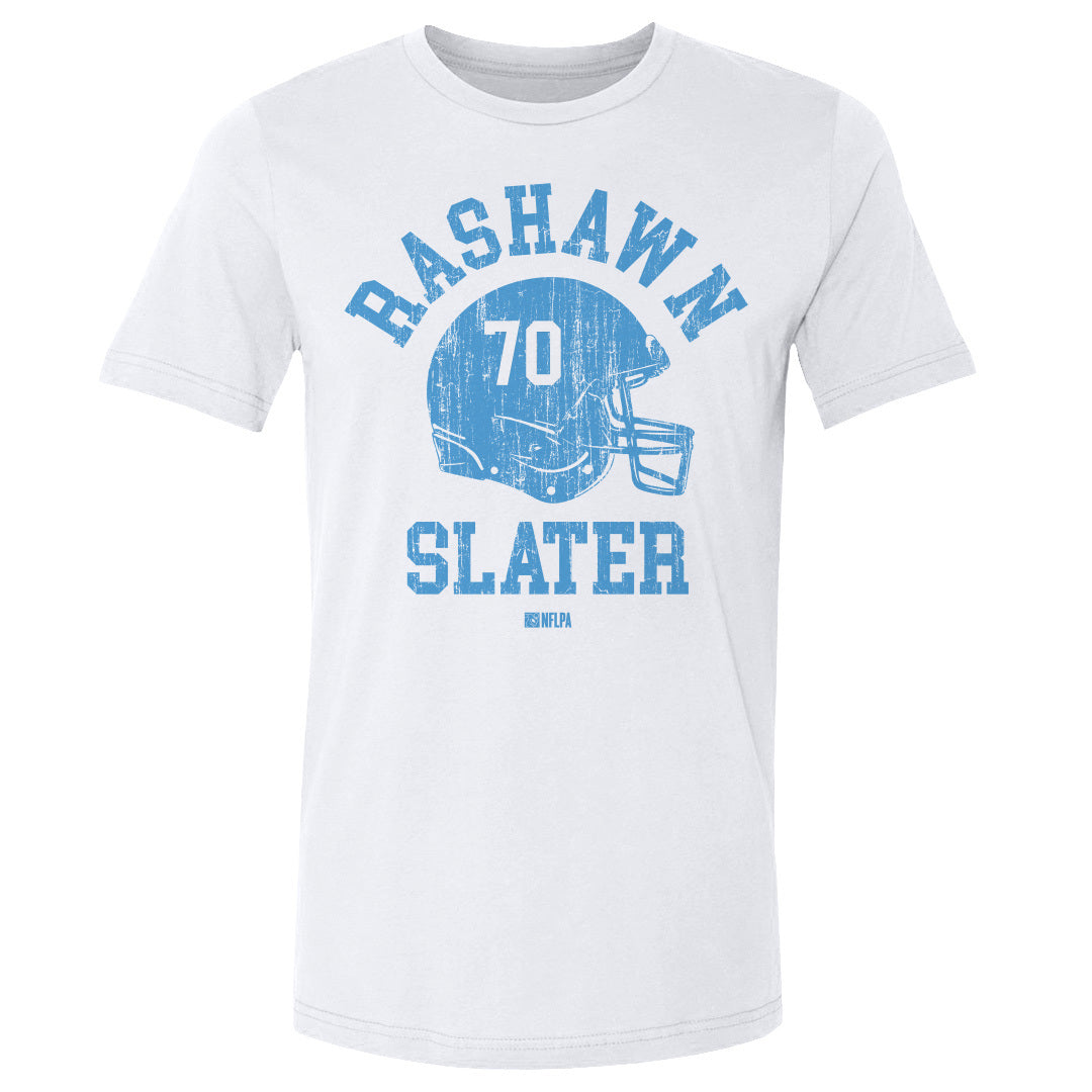 Rashawn Slater Los Angeles C Helmet Font