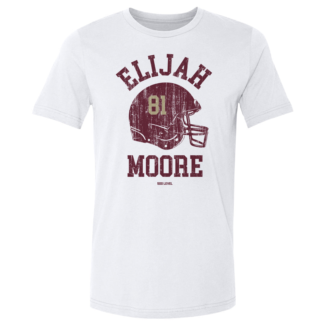 Elijah Moore College Helmet Font