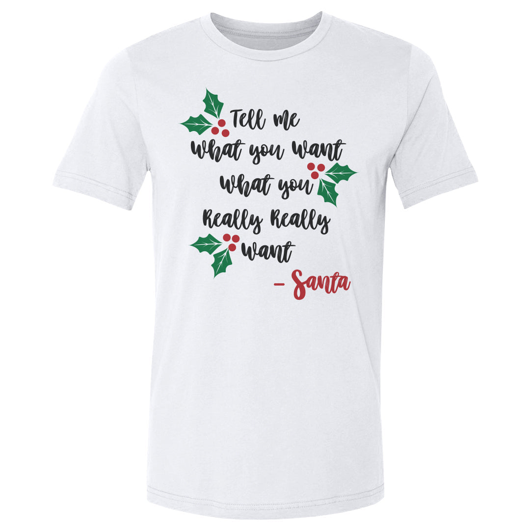 Christmas Tell Me What You Want Santa