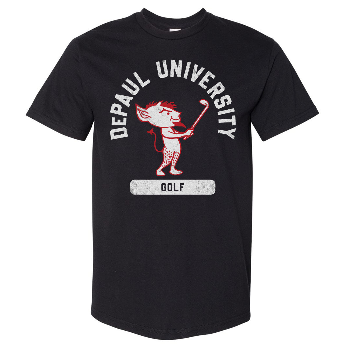 DePaul Blue Demons Mascot Golf WHT