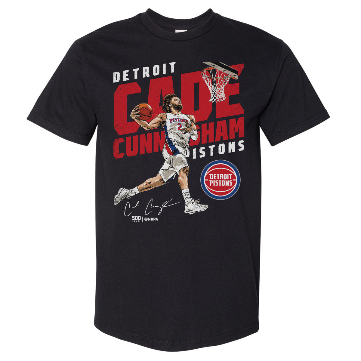 Cade Cunningham Detroit Pistons Slam WHT