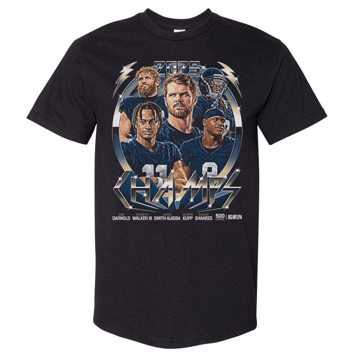 Seattle Football 2025 Champs Vintage WHT