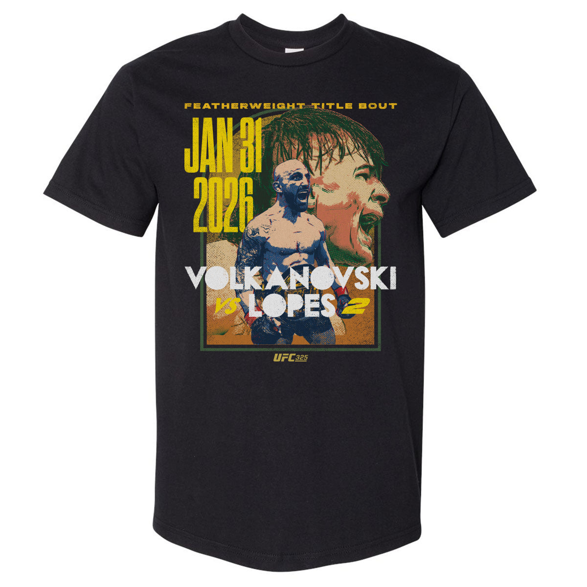 UFC 325 Volkanovski Vs. Lopes 2 Match Up WHT