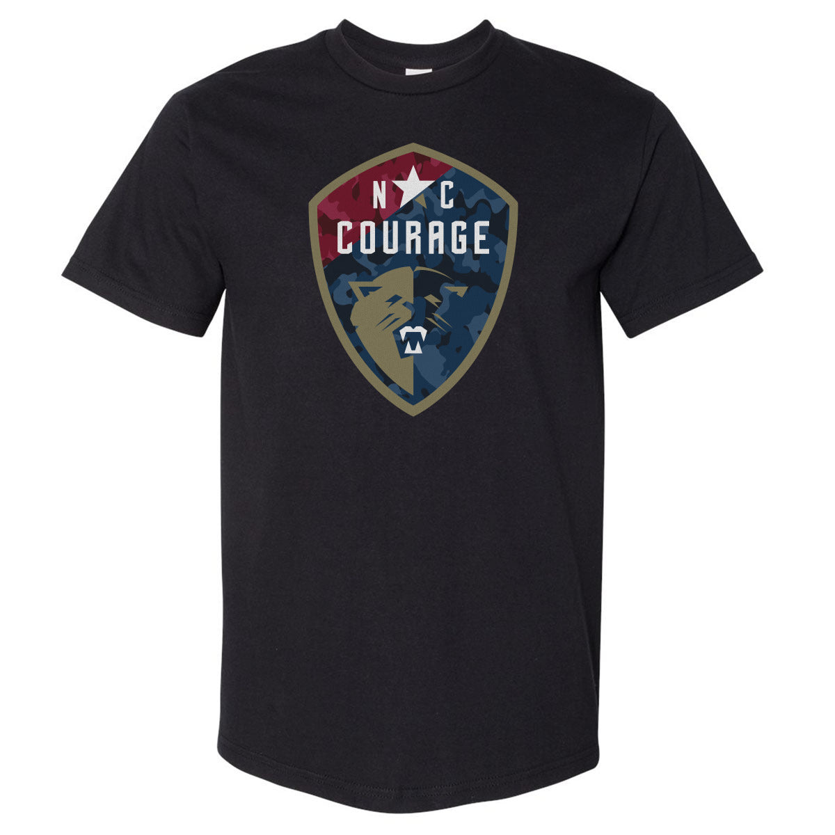 North Carolina Courage Camo Logo WHT