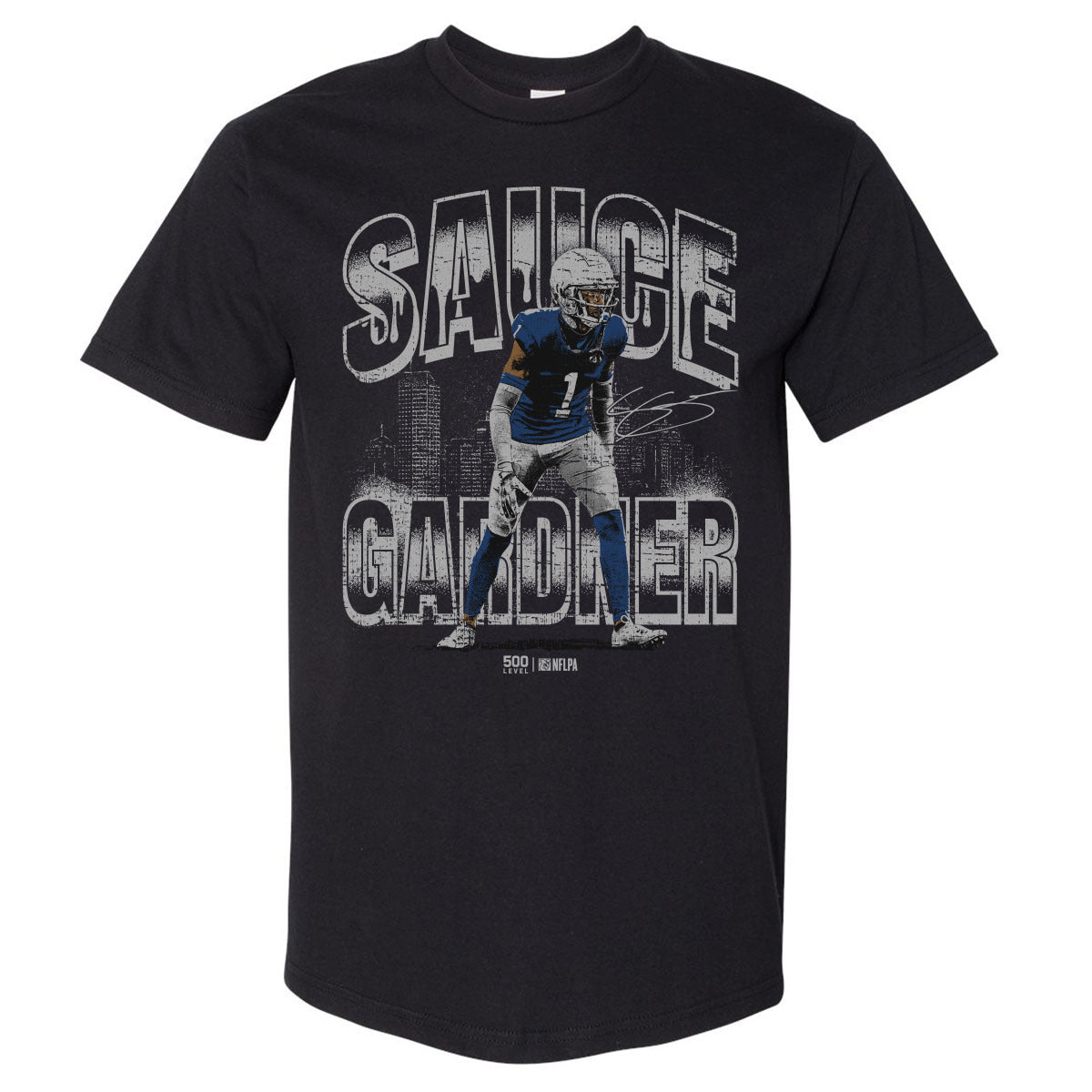 Sauce Gardner Indianapolis Skyline WHT