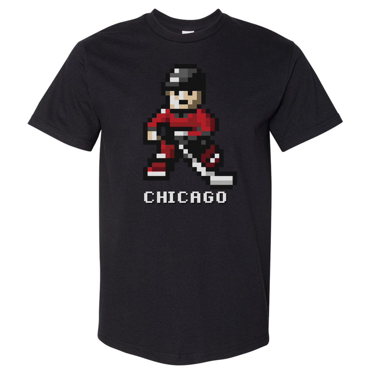 Chicago Hockey 8-bit WHT