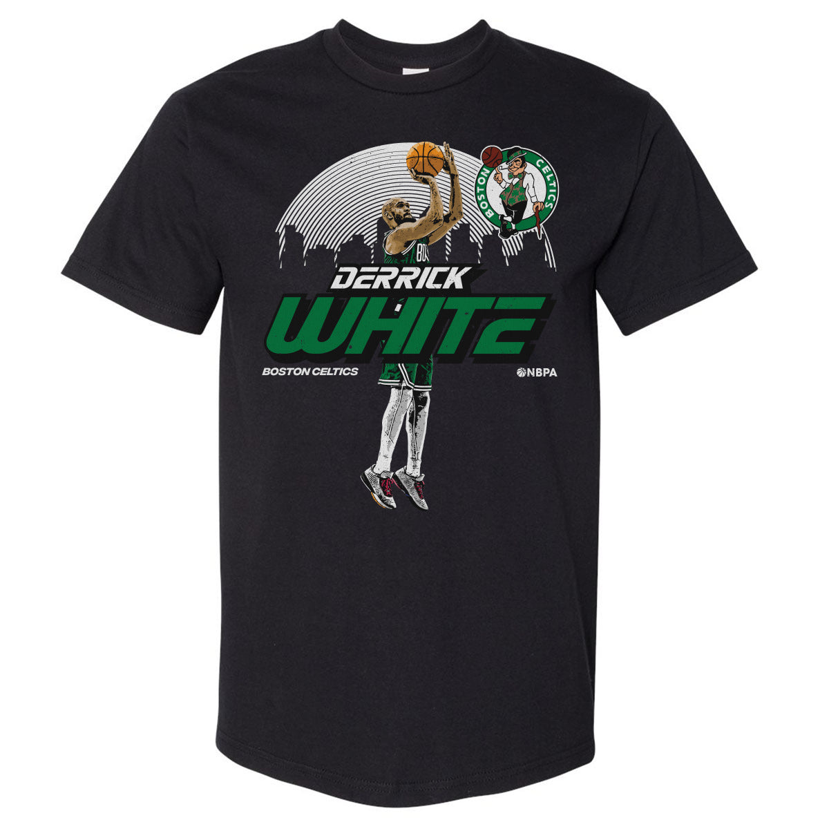 Derrick White Boston Celtics Skyline WHT
