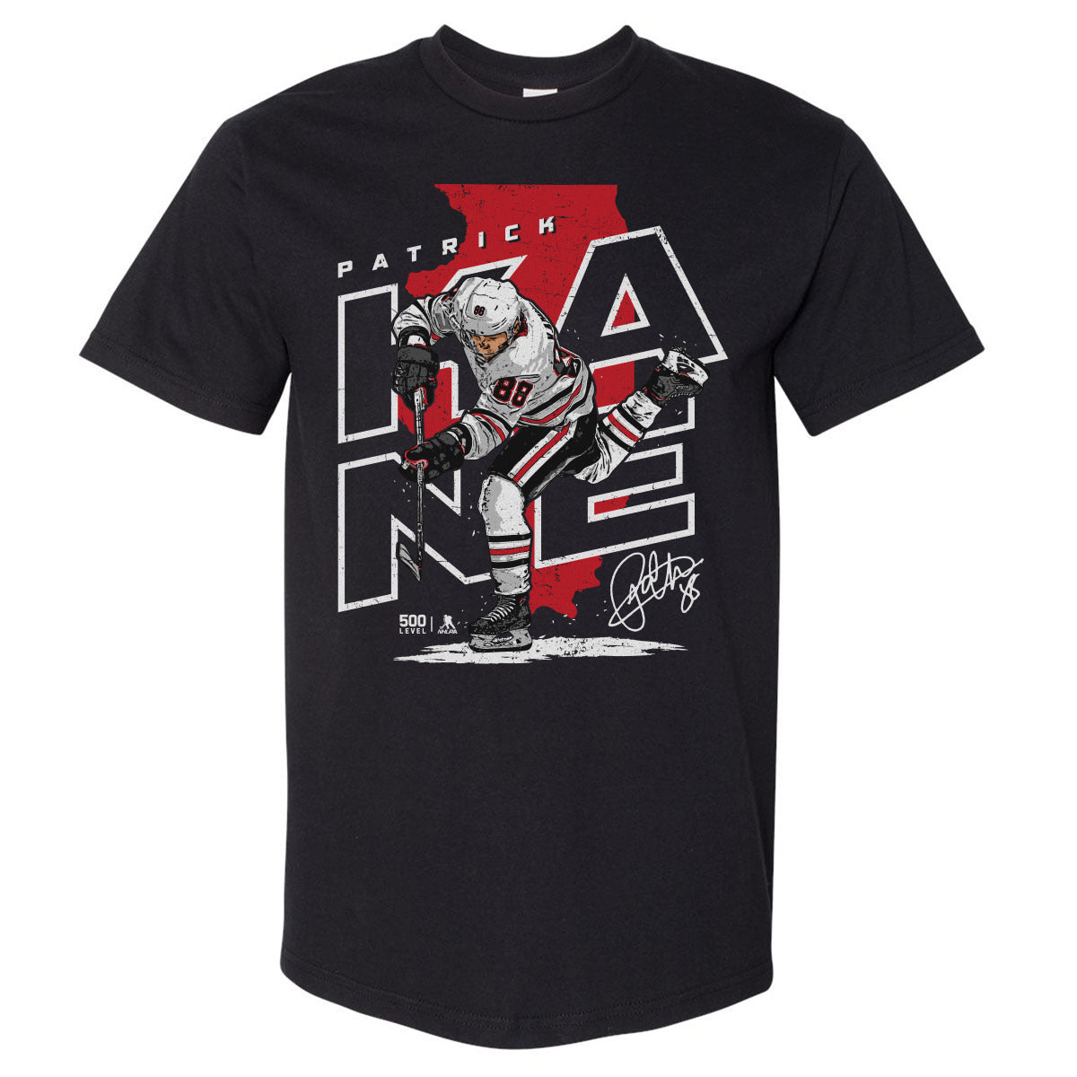 Patrick Kane Chicago Player Map WHT