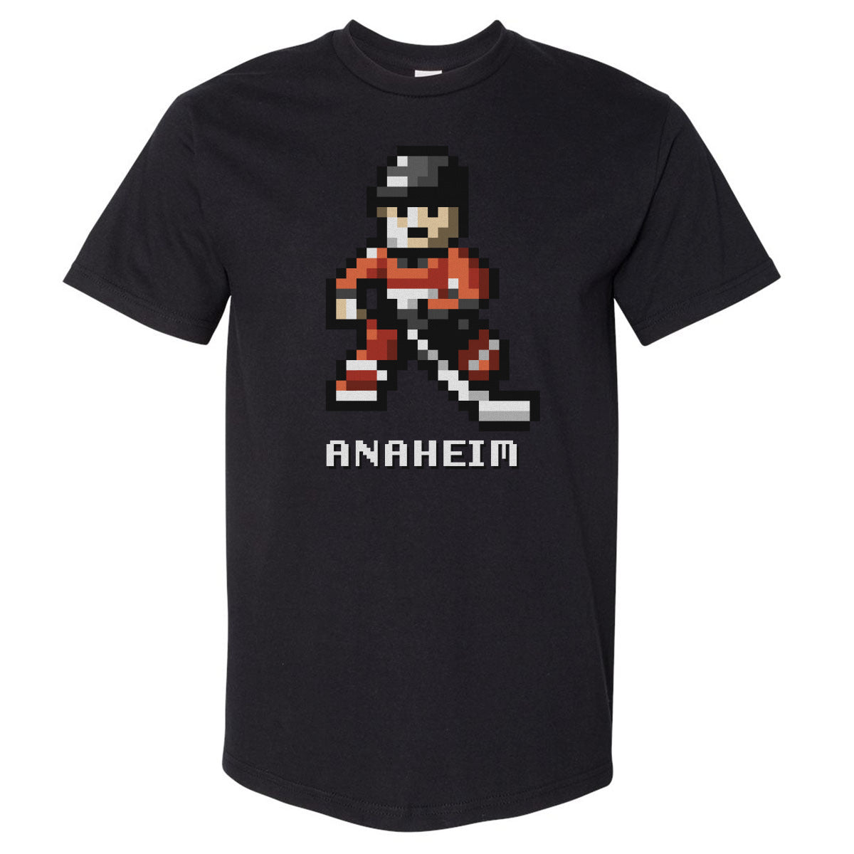 Anaheim Hockey 8-bit WHT