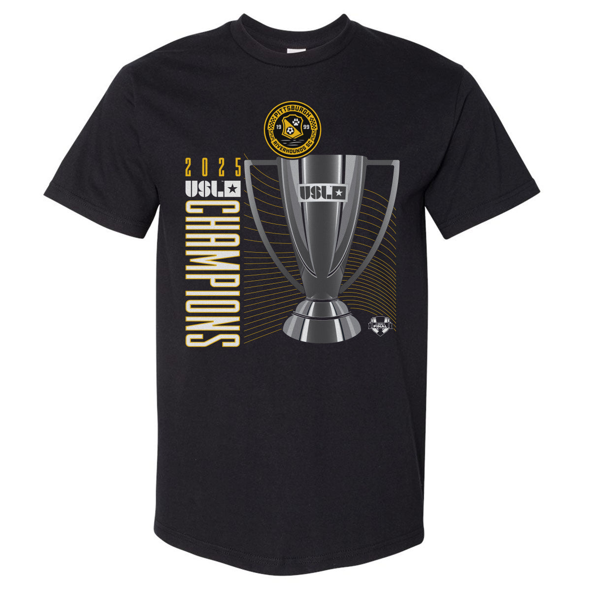 Pittsburgh Riverhounds SC 2025 USL Championship Final Champions Trophy WHT