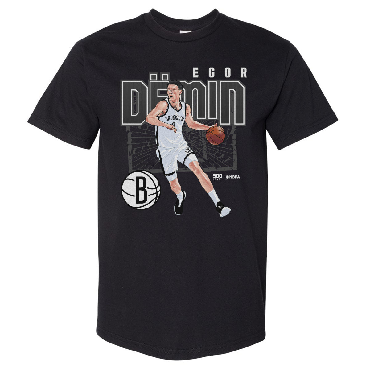 Egor Demin Brooklyn Nets Shattered WHT