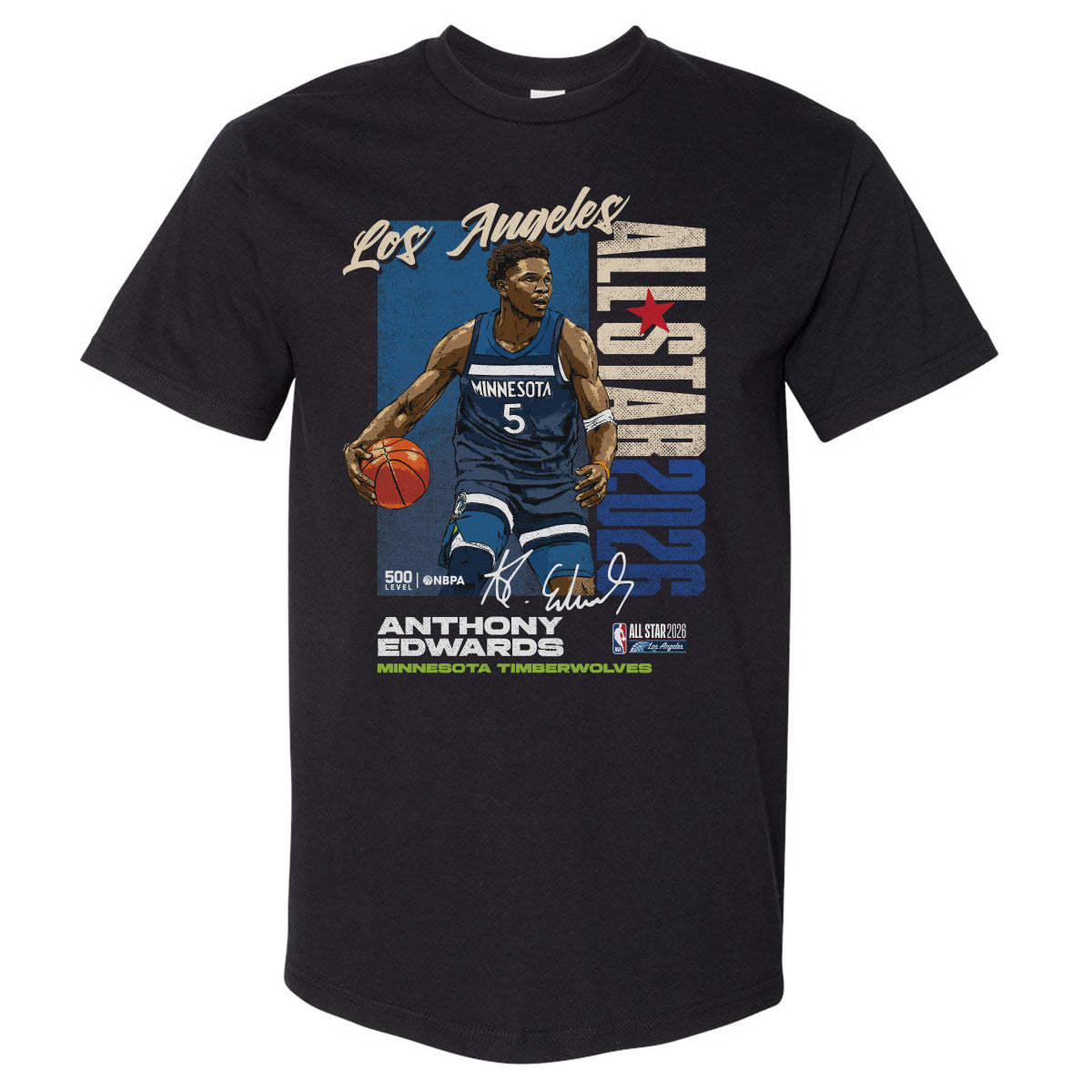 Anthony Edwards Minnesota Timberwolves 2026 NBA All-Star Vertical WHT