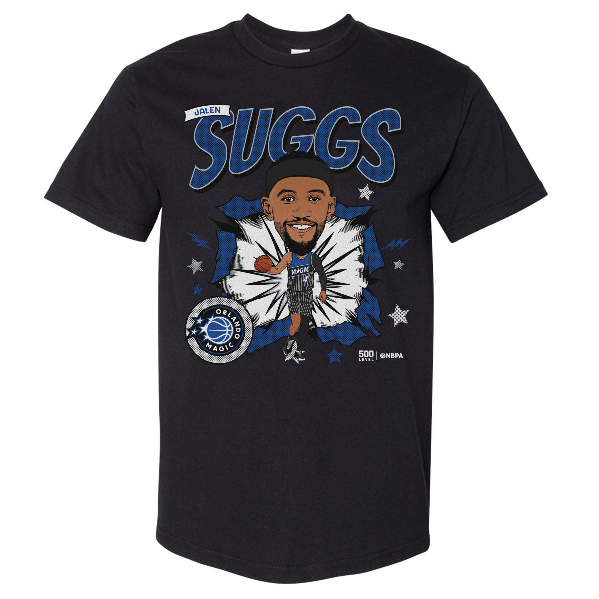 Jalen Suggs Orlando Magic Caricature WHT