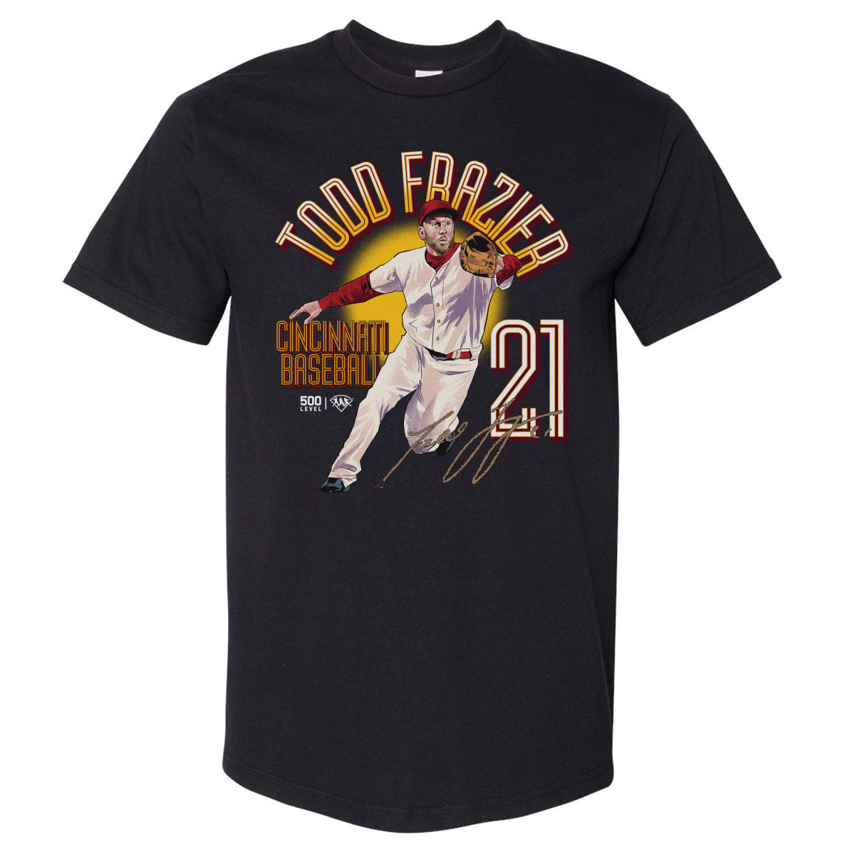 Todd Frazier Cincinnati Name Arc WHT