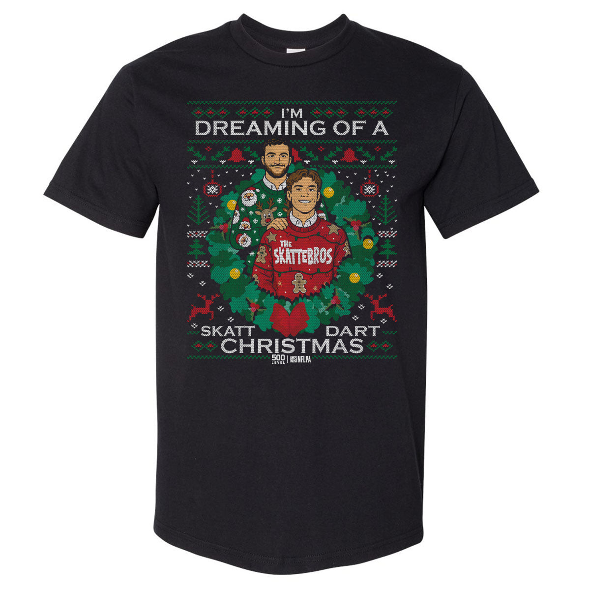 Jaxson Dart & Cam Skattebo New York G Ugly Sweater WHT