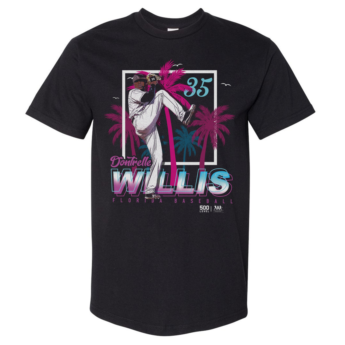 Dontrelle Willis Florida Palm Trees WHT