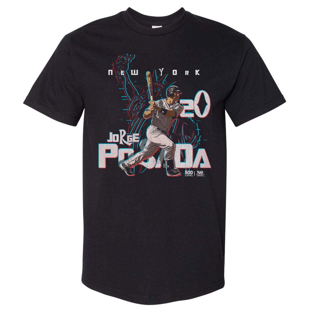Jorge Posada New York Y 3D Graphic WHT