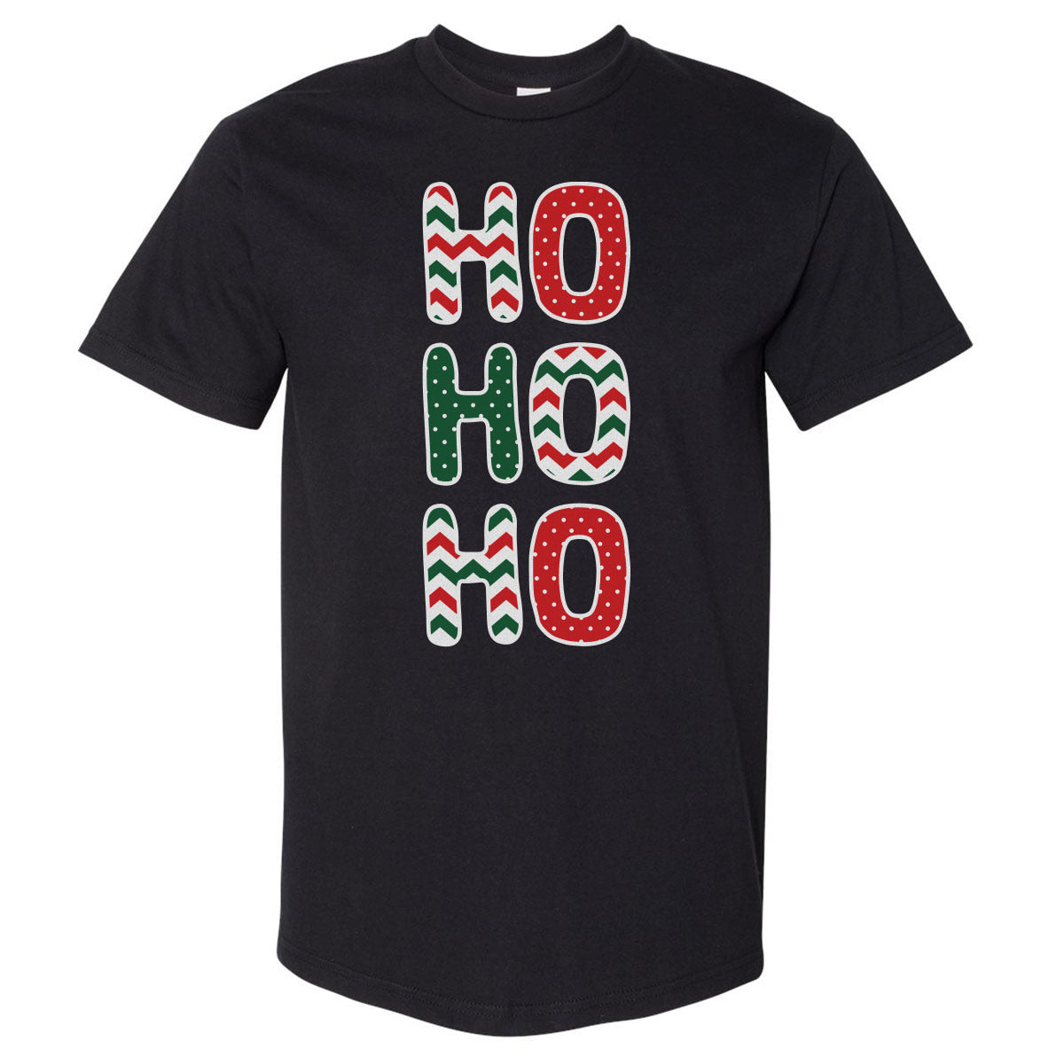 Christmas HO HO HO Stacked WHT