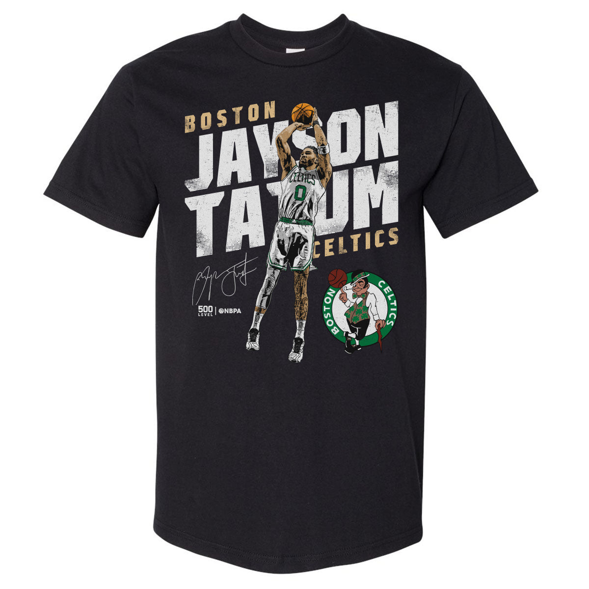Jayson Tatum Boston Celtics Slant WHT