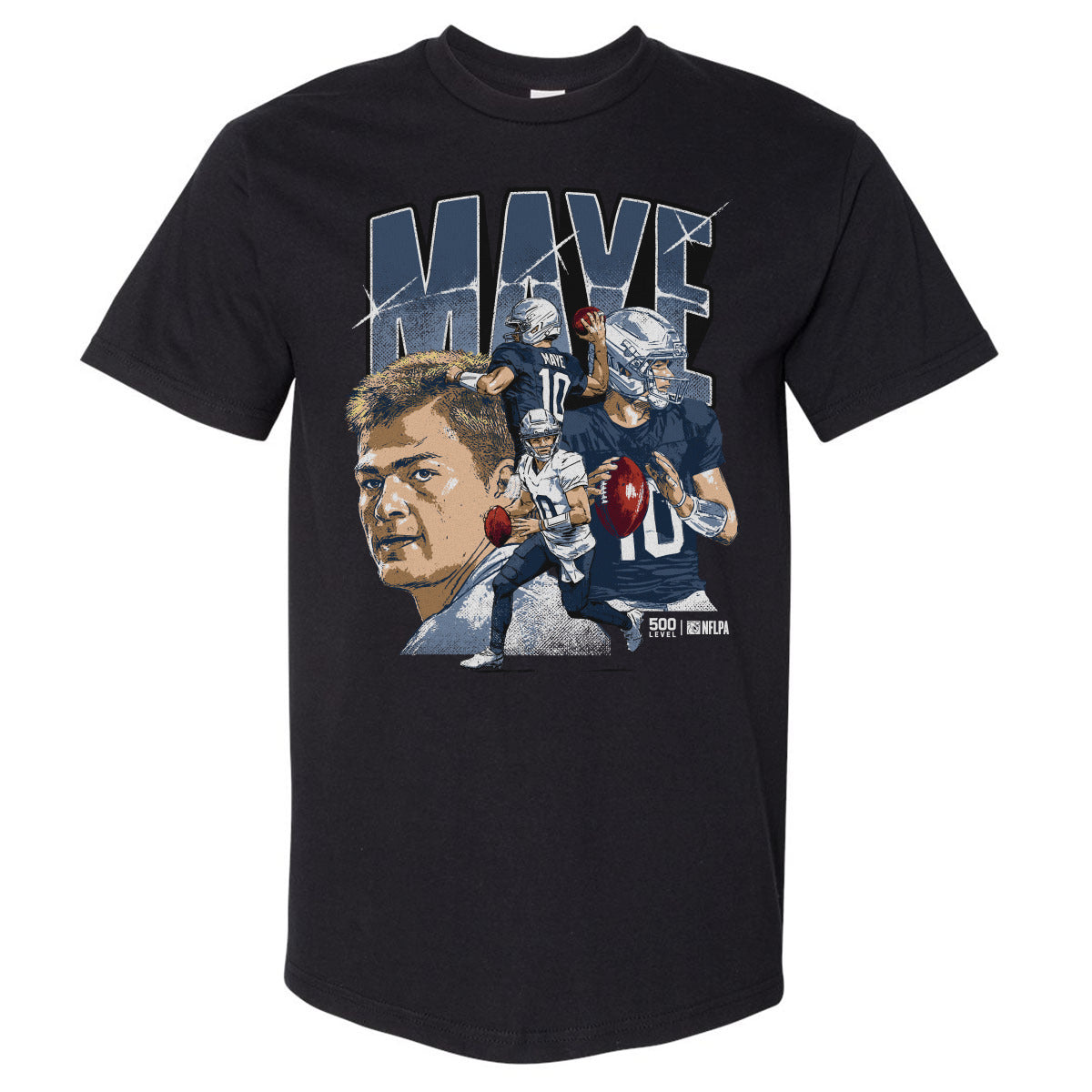 Drake Maye New England Collage WHT