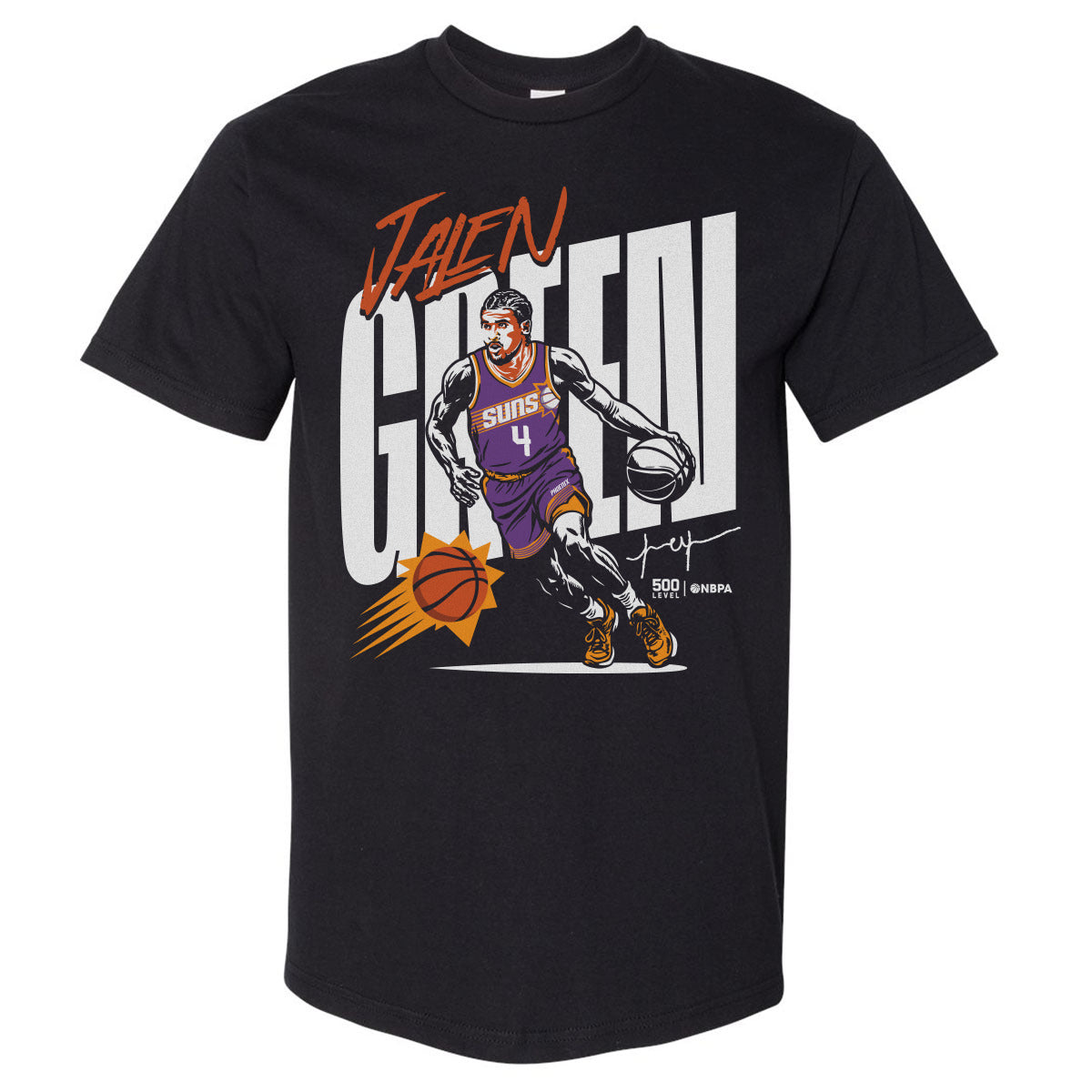 Jalen Green Phoenix Suns Vector WHT