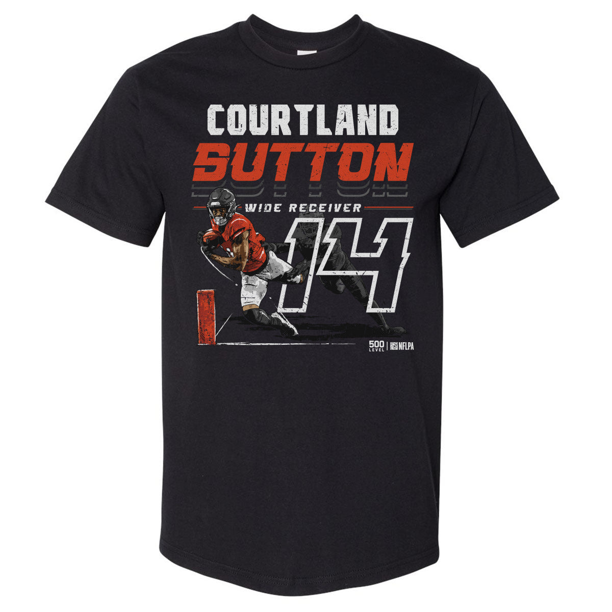 Courtland Sutton Denver Player Name WHT
