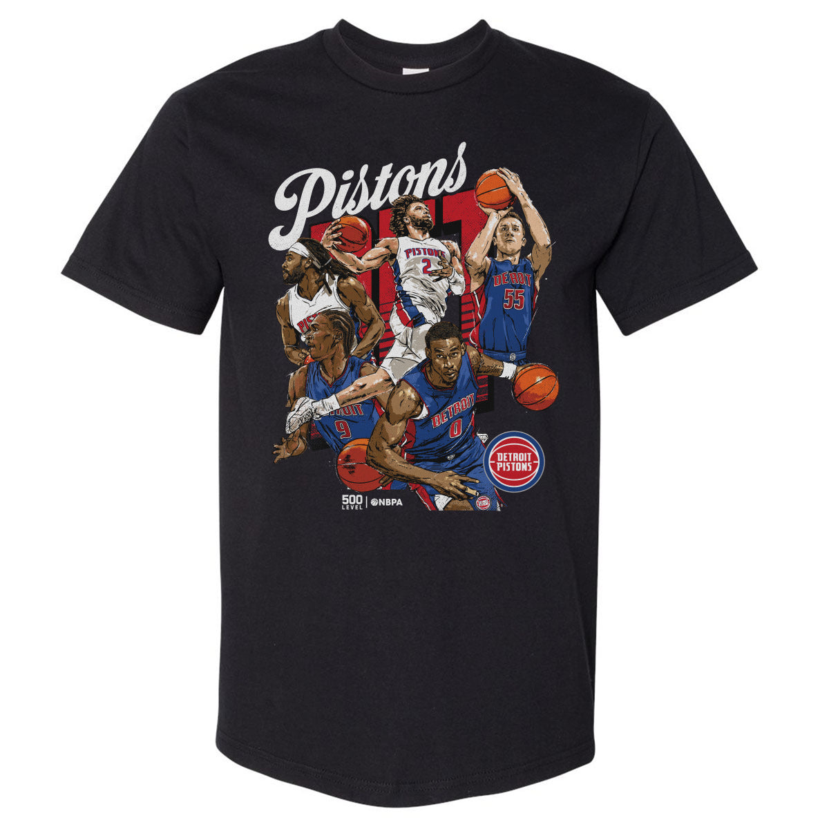 Detroit Pistons 2026 Starting 5 WHT