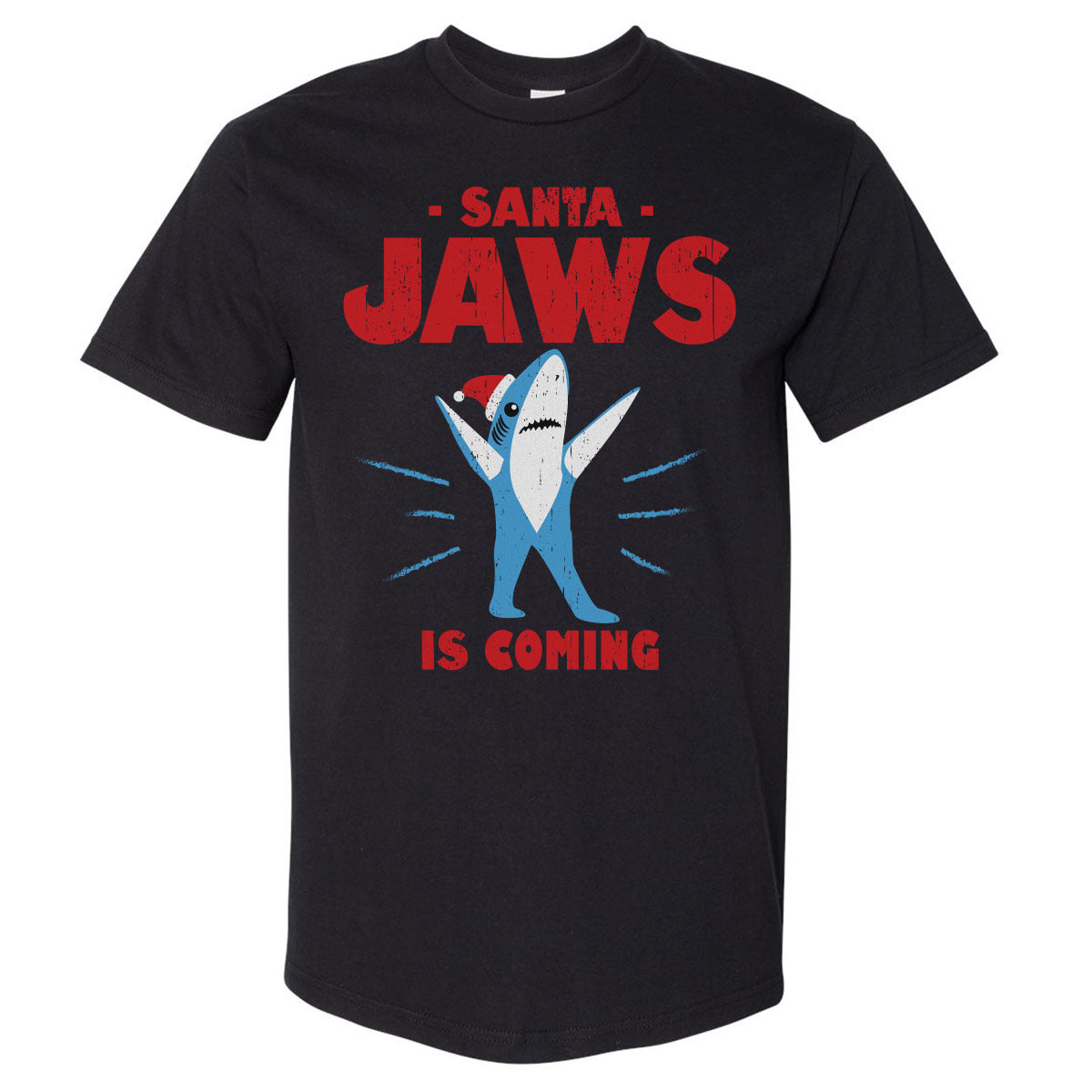 Christmas Santa Jaws WHT