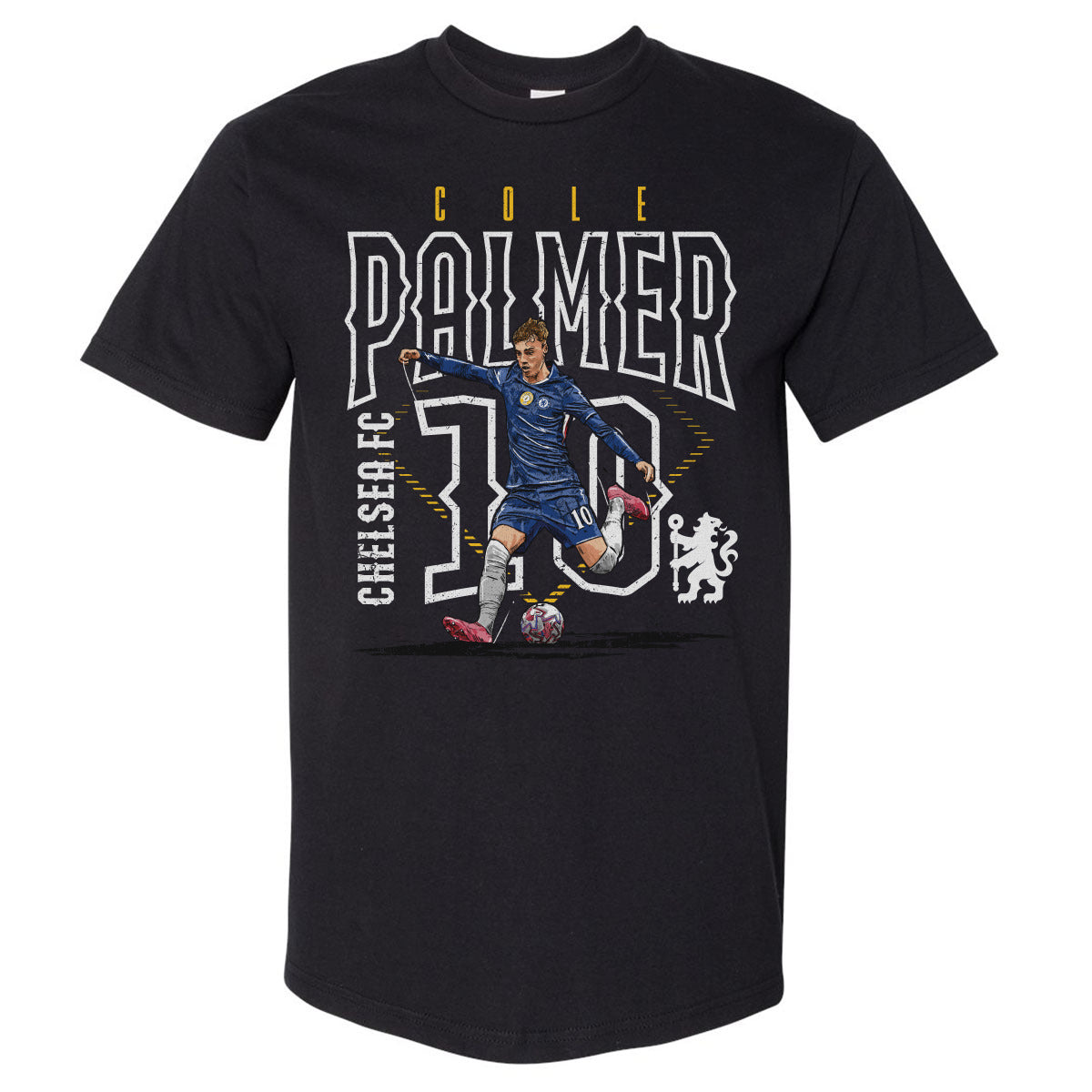 Cole Palmer Chelsea FC Outline Number WHT