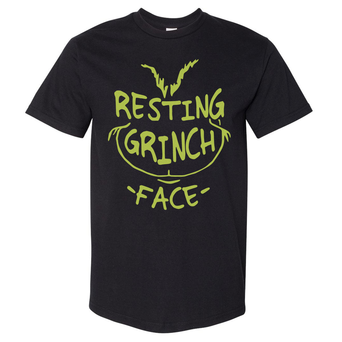 Christmas Resting Grinch Face WHT