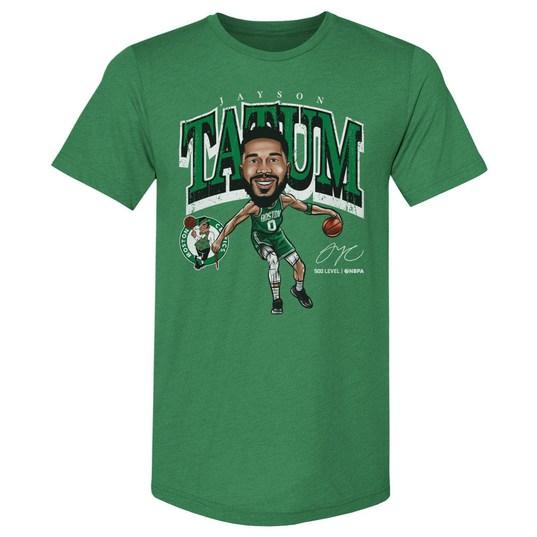 Jayson Tatum Boston Celtics Cartoon WHT