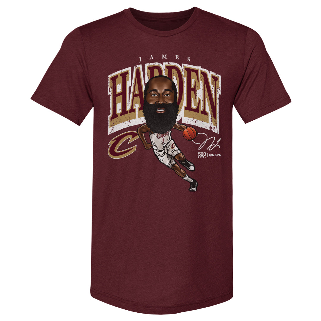 James Harden Cleveland Cavaliers Cartoon WHT