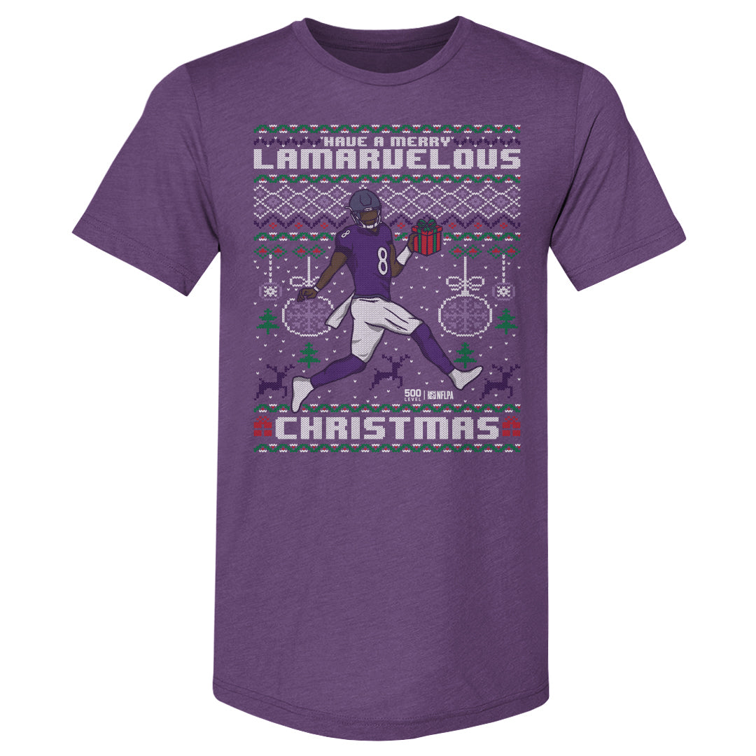 Lamar Jackson Baltimore Ugly Sweater WHT