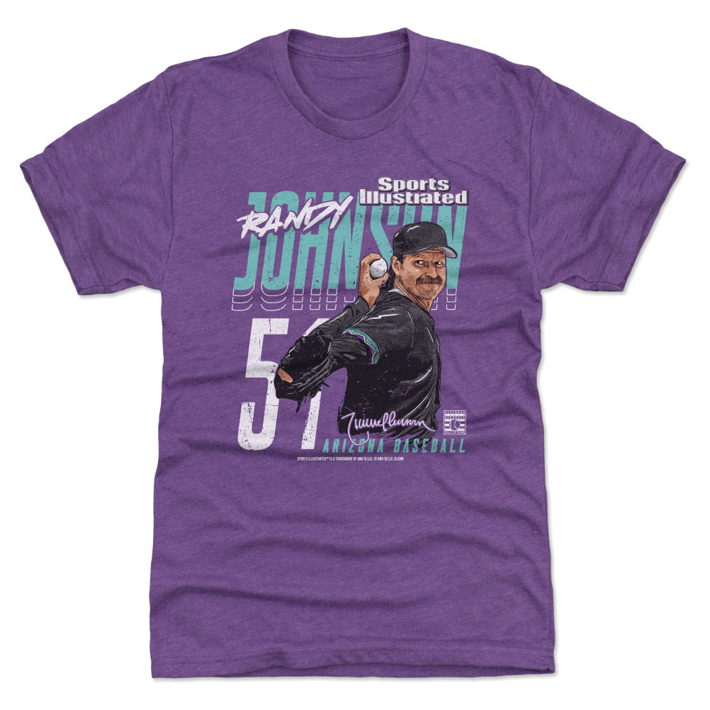 Randy Johnson Sports Illustrated & Arizona Player Name WHT