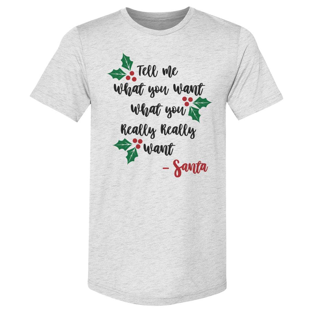 Christmas Tell Me What You Want Santa