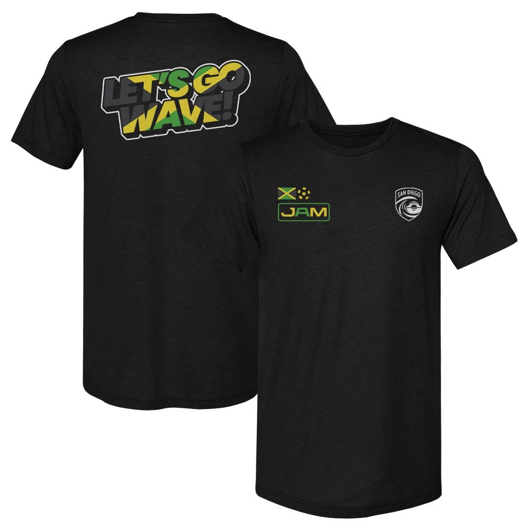 San Diego Wave FC 2026 Jamaica Let's Go Wave F&B WHT