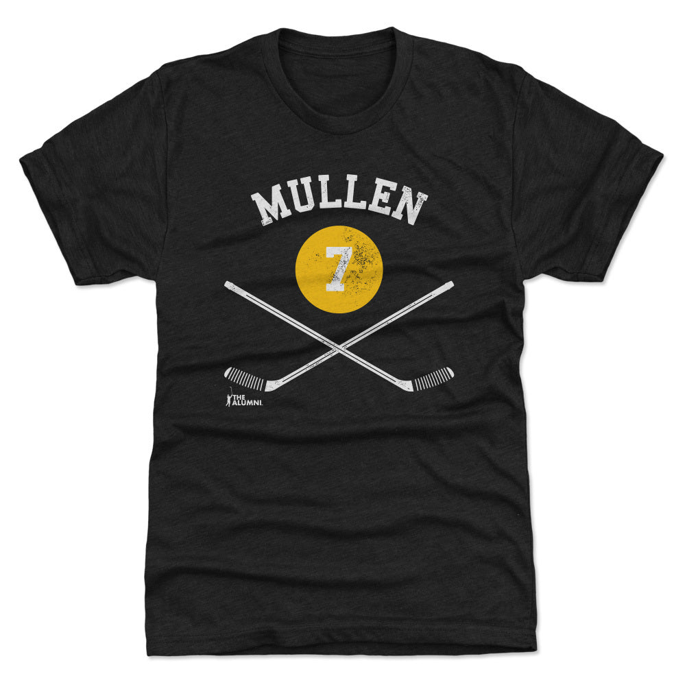 Joe Mullen Pittsburgh 7 Sticks WHT