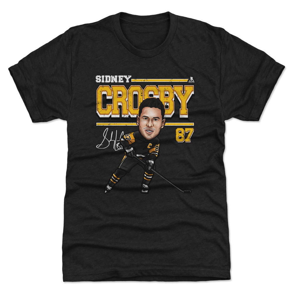 Sidney Crosby Pittsburgh Cartoon WHT